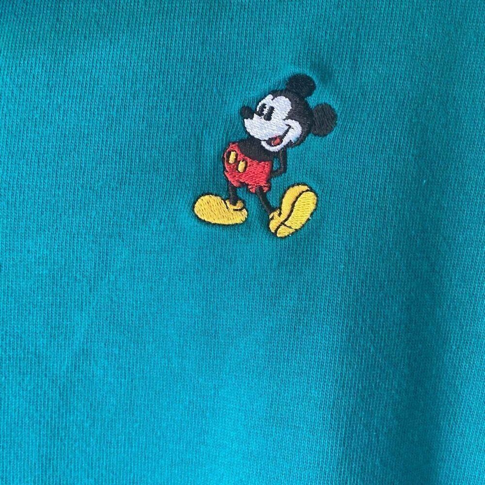 Vintage Disney mickey mouse polo shirt womens size XL green disney parks exclusi - Picture 2 of 5